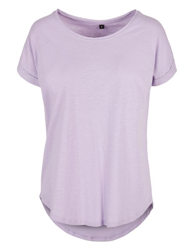 B-BY036-Ladies Long Slub Tee