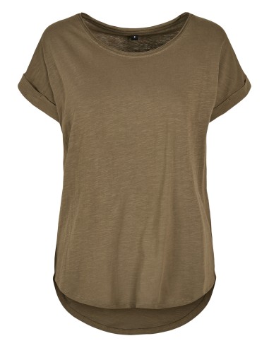B-BY036-Ladies Long Slub Tee