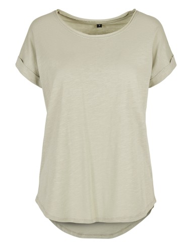 B-BY036-Ladies Long Slub Tee