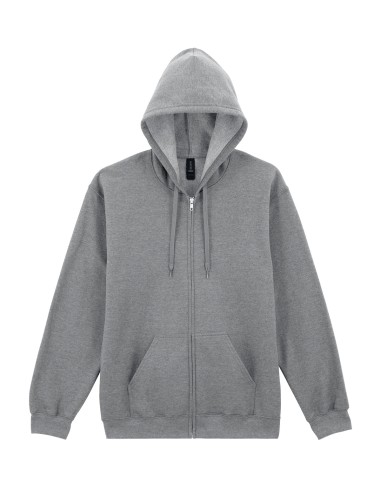 G-SF600-Softstyle® Midweight Fleece Adult Full Zip Hooded Sweatshirt